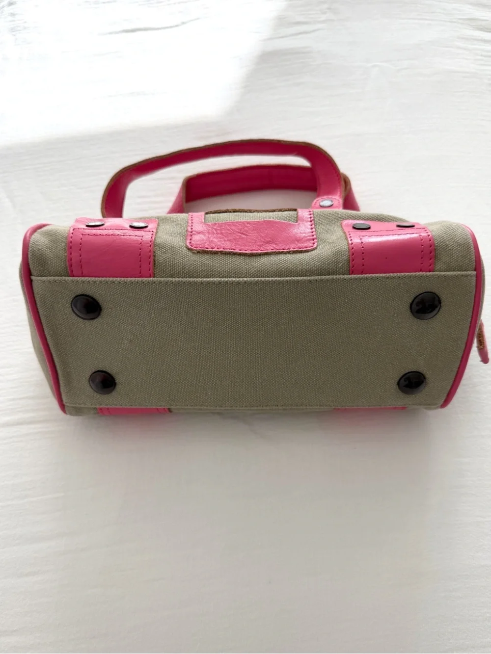 Y2K Small Tan & Pink Diesel Bag